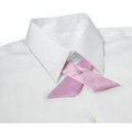 Pink Polyester Satin Crossover Tie